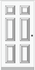 Steel Door Prehung house door 6-Panel