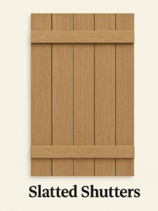 slatted shutters